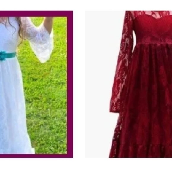 Girls lace dresses - Picture 6 of 8